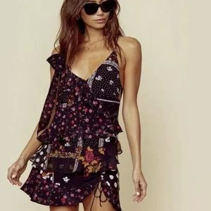 For Love and Lemons Georgia Tiered Tank Dress